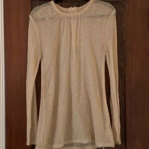 Zara Mohair sheer crew neck sweater
